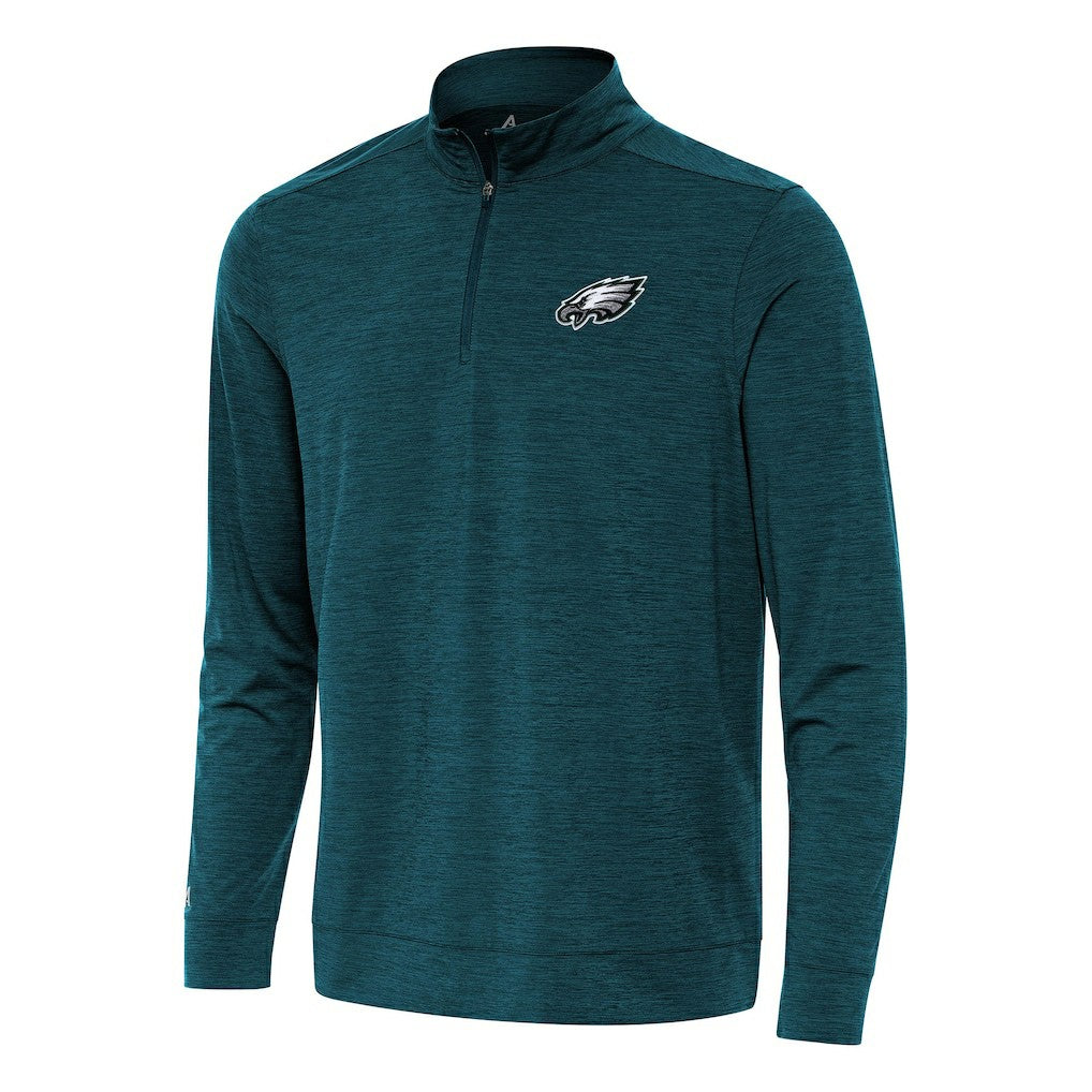 Philadelphia Eagles Antigua Bright Quarter-Zip Top - Midnight Green - NFL