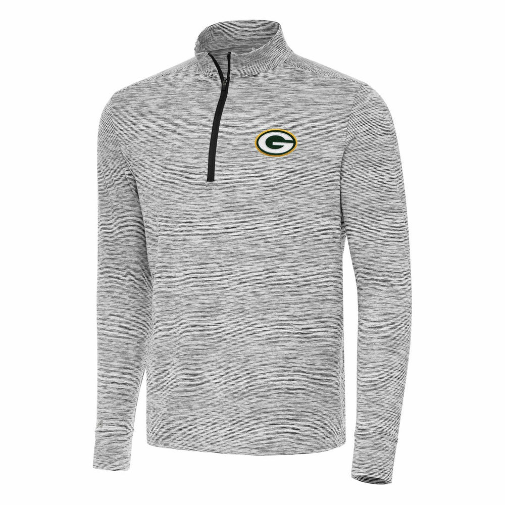 Green Bay Packers Antigua Cause Quarter-Zip Top - Charcoal - NFL