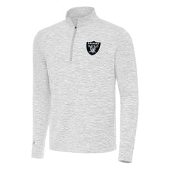 Las Vegas Raiders Antigua Cause Quarter-Zip Top - Gray - NFL