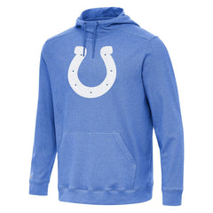 Indianapolis Colts Antigua Cloud Pullover Hoodie - Heather Royal - NFL
