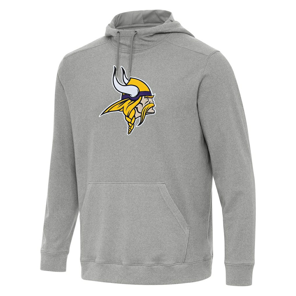 Minnesota Vikings Antigua Cloud Pullover Hoodie - Heather Gray - NFL