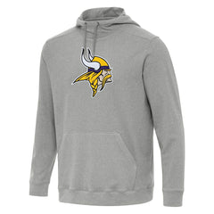 Minnesota Vikings Antigua Cloud Pullover Hoodie - Heather Gray - NFL