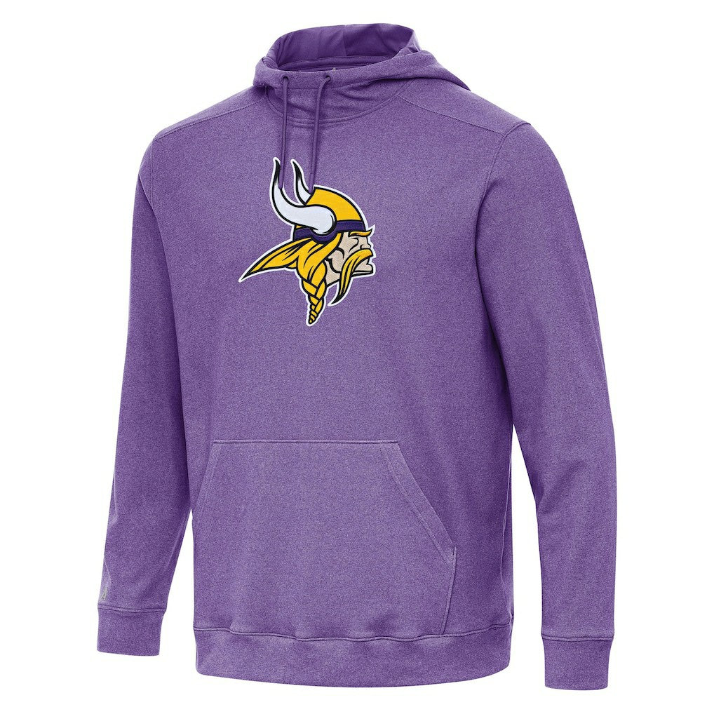 Minnesota Vikings Antigua Cloud Pullover Hoodie - Heather Purple - NFL