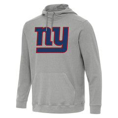 New York Giants Antigua Cloud Pullover Hoodie - Heather Gray - NFL