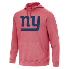 New York Giants Antigua Cloud Pullover Hoodie - Heather Red - NFL