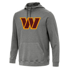 Washington Commanders Antigua Cloud Pullover Hoodie - Heather Black - NFL