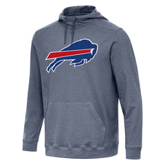 Buffalo Bills Antigua Cloud Pullover Hoodie - Heather Navy - NFL
