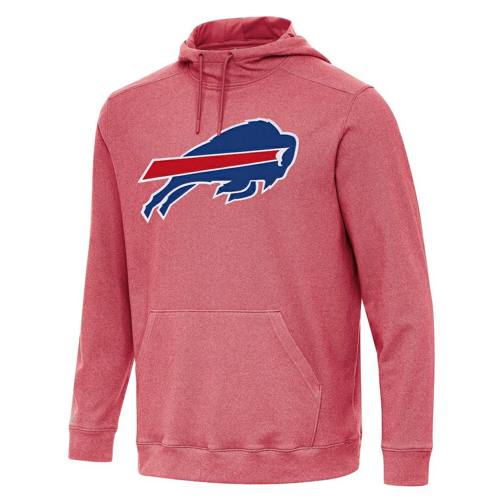Buffalo Bills Antigua Cloud Pullover Hoodie - Heather Red - NFL