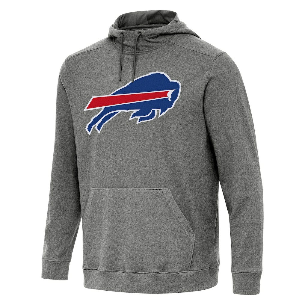 Buffalo Bills Antigua Cloud Pullover Hoodie - Heather Black - NFL