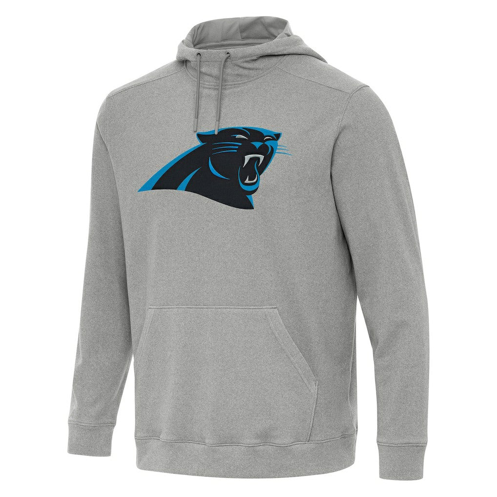 Carolina Panthers Antigua Cloud Pullover Hoodie - Heather Gray - NFL
