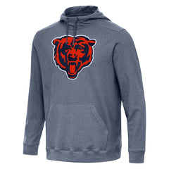Chicago Bears Antigua Cloud Pullover Hoodie - Heather Navy - NFL