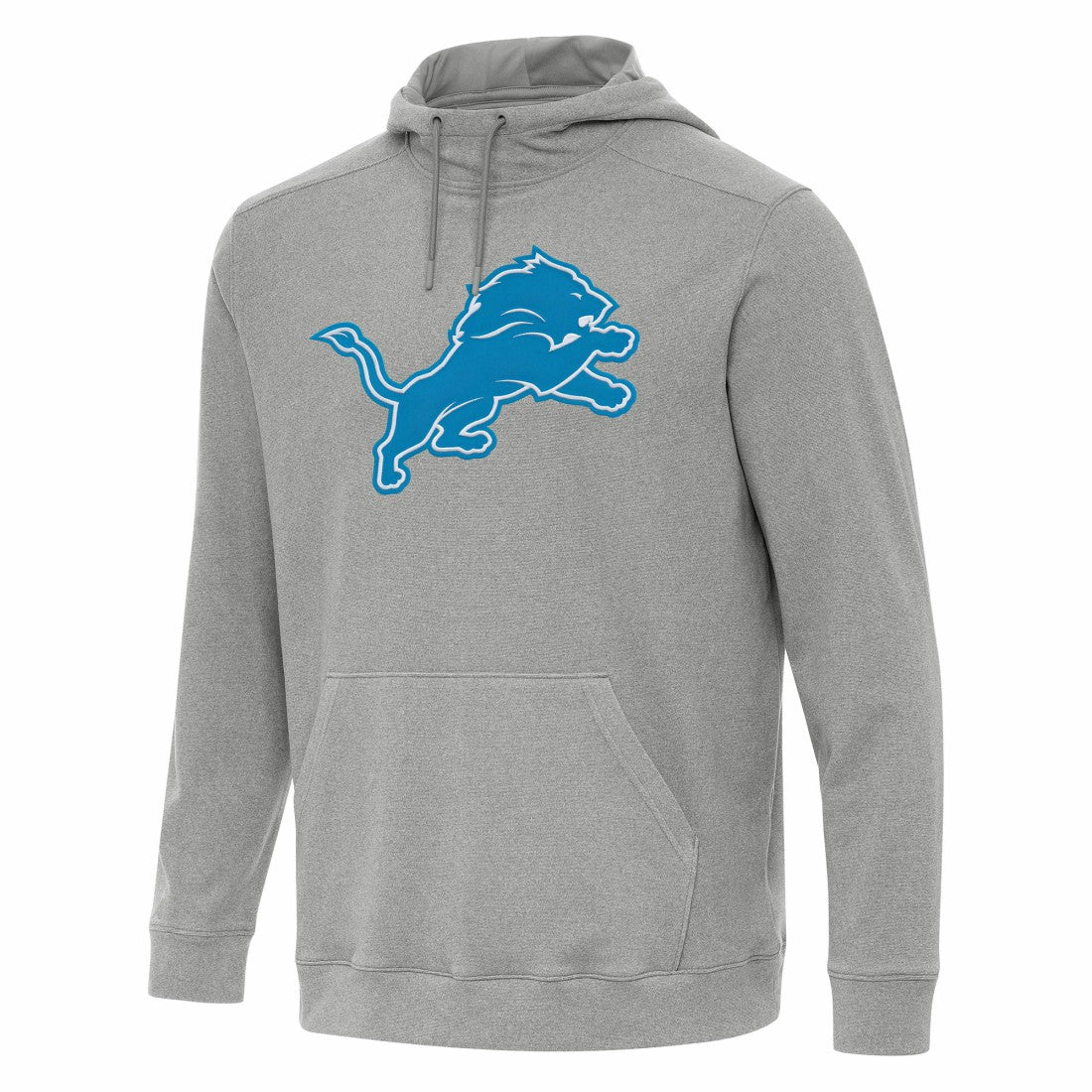 Detroit Lions Antigua Cloud Pullover Hoodie - Heather Gray - NFL