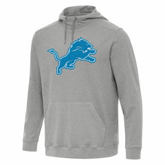 Detroit Lions Antigua Cloud Pullover Hoodie - Heather Gray - NFL