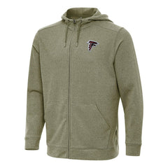 Atlanta Falcons Antigua Effortless Full-Zip Hoodie - Olive - NFL