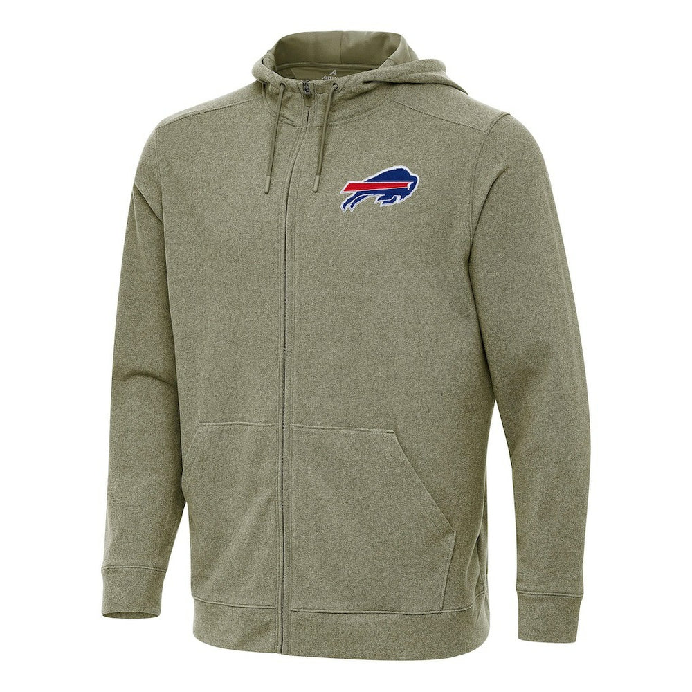 Buffalo Bills Antigua Effortless Full-Zip Hoodie - Olive - NFL