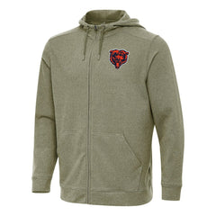 Chicago Bears Antigua Effortless Full-Zip Hoodie - Olive - NFL