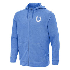 Indianapolis Colts Antigua Effortless Full-Zip Hoodie - Heather Royal - NFL