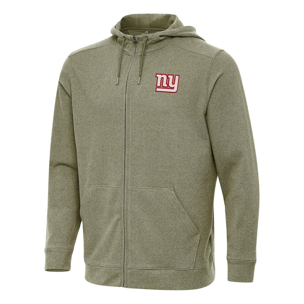 New York Giants Antigua Effortless Full-Zip Hoodie - Olive - NFL