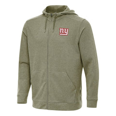 New York Giants Antigua Effortless Full-Zip Hoodie - Olive - NFL