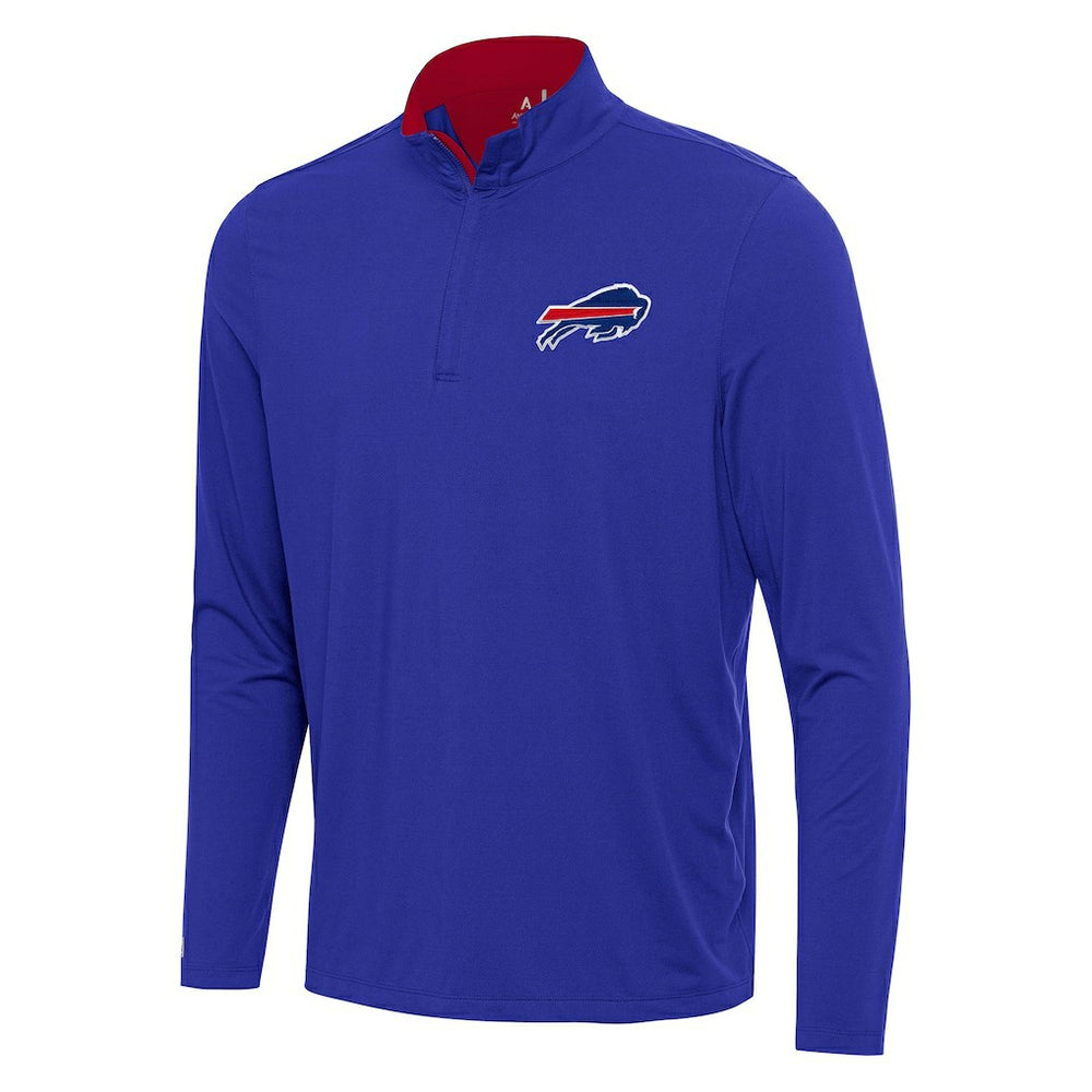 Buffalo Bills Antigua Content Quarter-Zip Pullover Top - Royal/Red - NFL