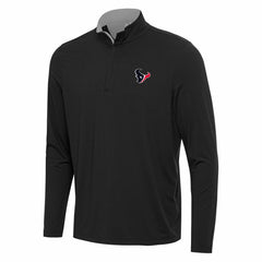 Houston Texans Antigua Content Quarter-Zip Pullover Top - Black/Gray - NFL