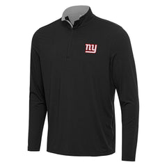 New York Giants Antigua Content Quarter-Zip Pullover Top - Black/Gray - NFL