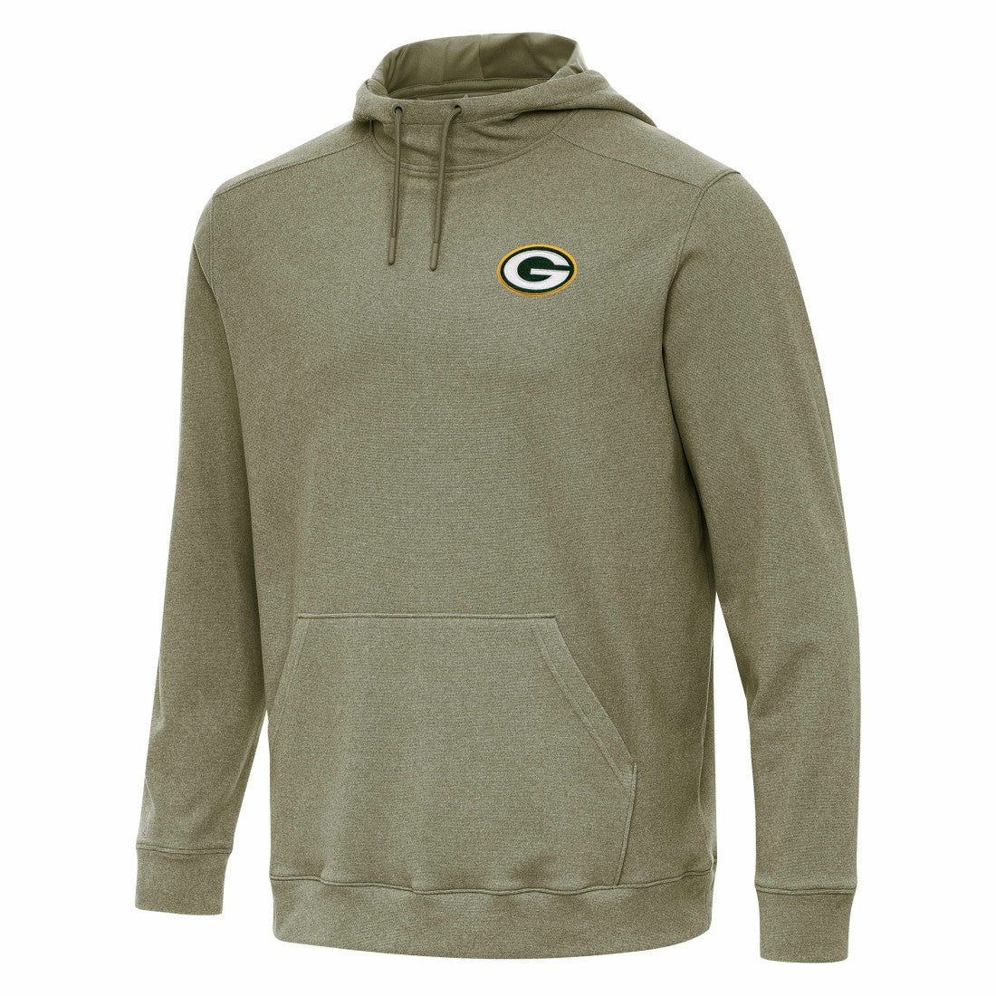 Green Bay Packers Antigua Cloud Pullover Hoodie - Olive - NFL