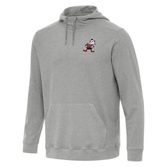 Cleveland Browns Antigua Cloud Pullover Hoodie - Heather Gray - NFL