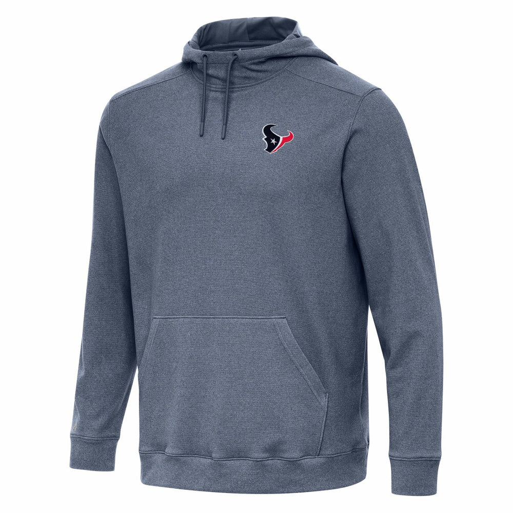 Houston Texans Antigua Cloud Pullover Hoodie - Heather Navy - NFL