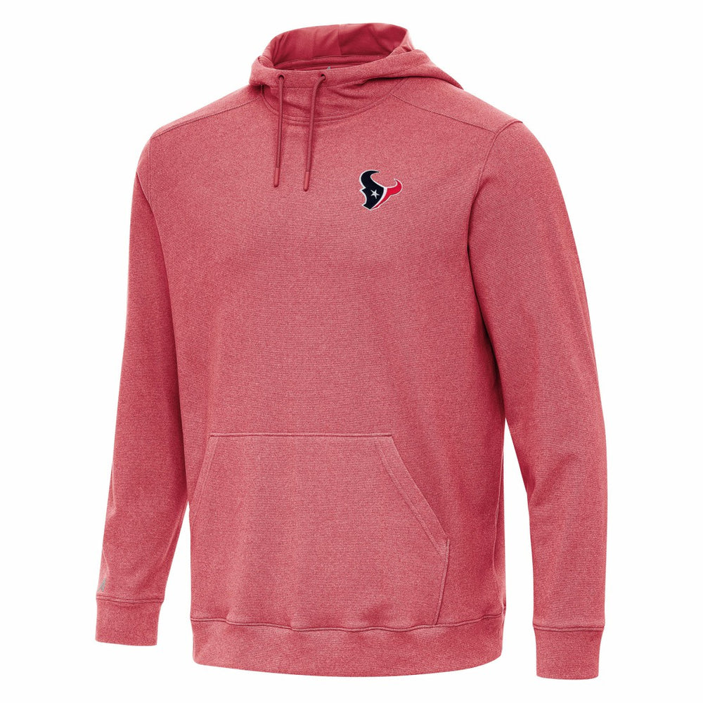 Houston Texans Antigua Cloud Pullover Hoodie - Heather Red - NFL