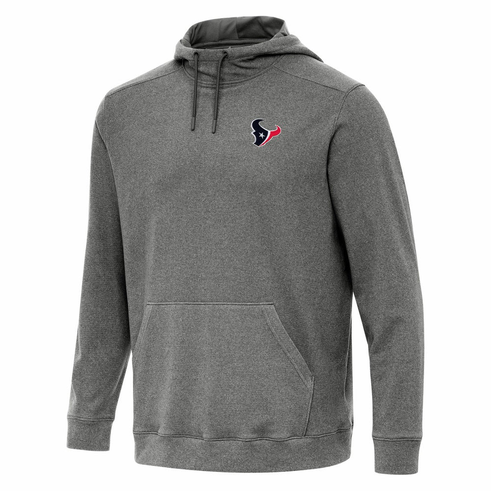 Houston Texans Antigua Cloud Pullover Hoodie - Heather Black - NFL