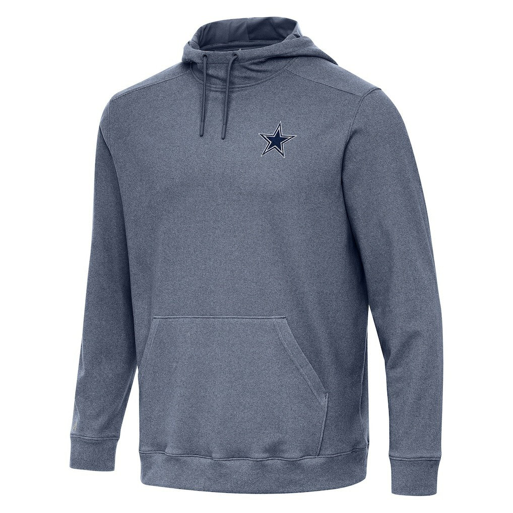 Dallas Cowboys Antigua Cloud Pullover Hoodie - Heather Navy - NFL