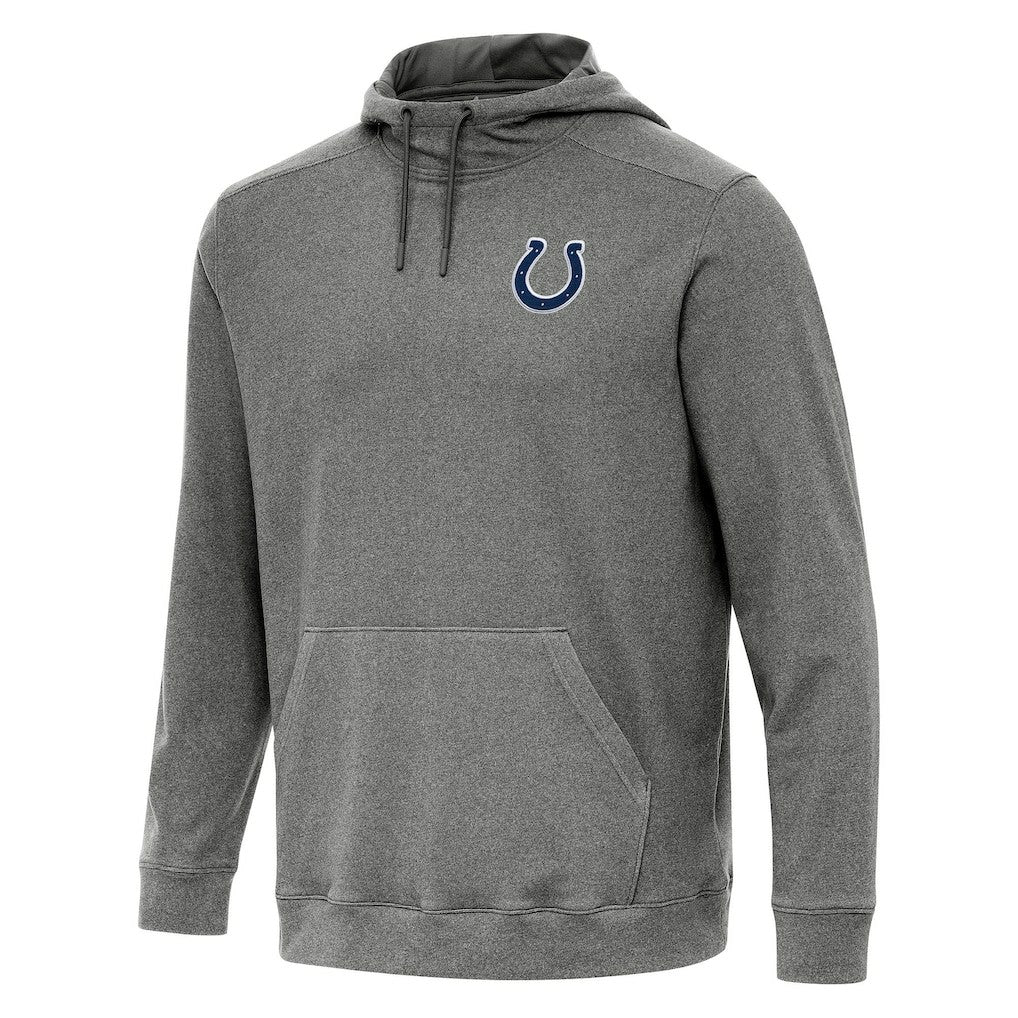 Indianapolis Colts Antigua Cloud Pullover Hoodie - Heather Black - NFL