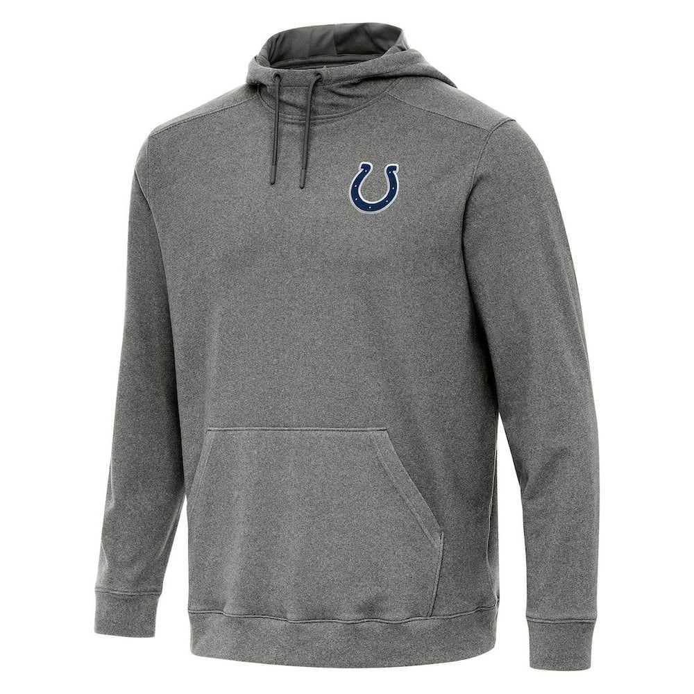 Indianapolis Colts Antigua Cloud Pullover Hoodie - Heather Black - NFL