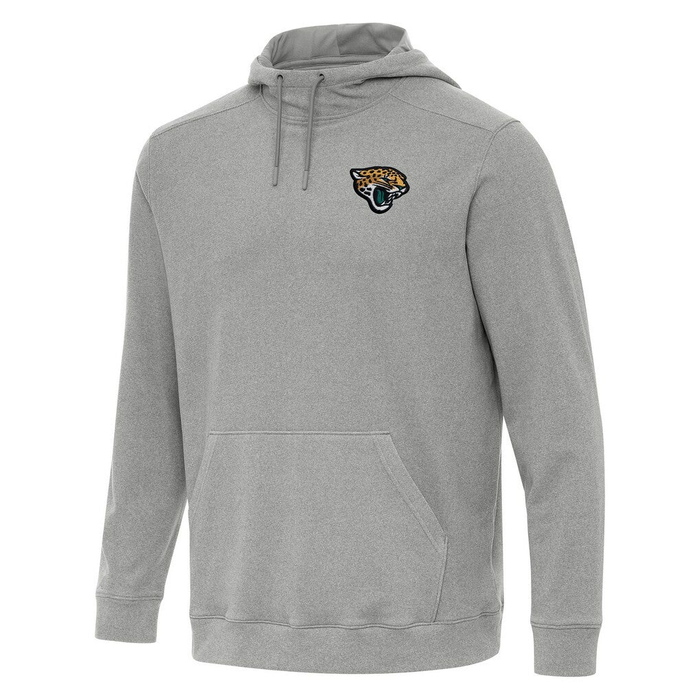 Jacksonville Jaguars Antigua Cloud Pullover Hoodie - Heather Gray - NFL