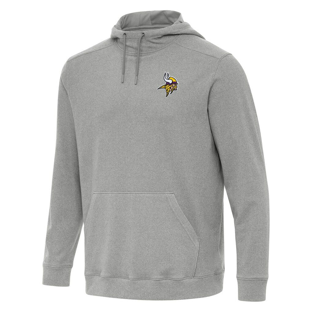 Minnesota Vikings Antigua Cloud Pullover Hoodie - Heather Gray - NFL