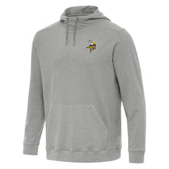 Minnesota Vikings Antigua Cloud Pullover Hoodie - Heather Gray - NFL