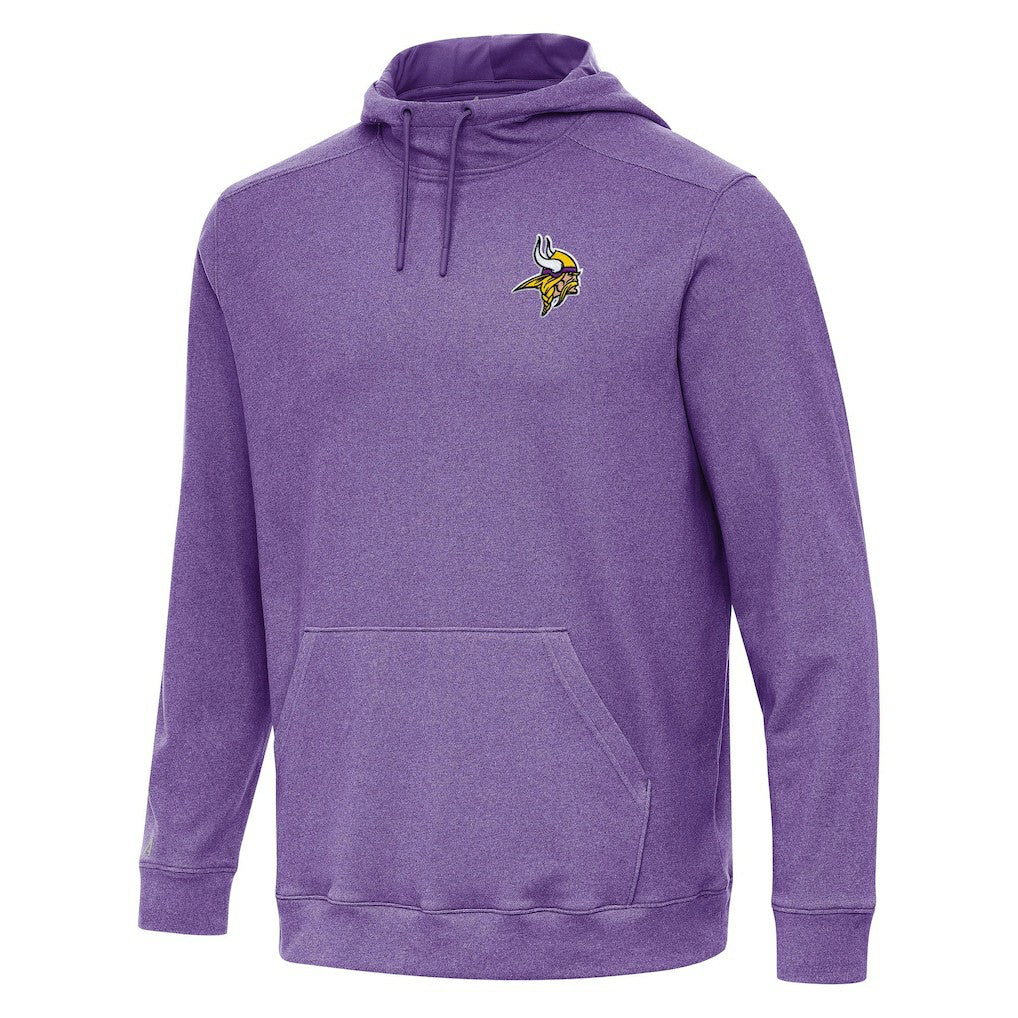 Minnesota Vikings Antigua Cloud Pullover Hoodie - Heather Purple - NFL
