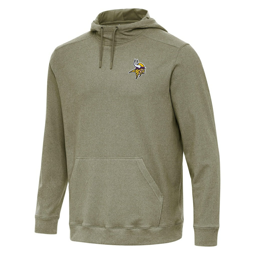 Minnesota Vikings Antigua Cloud Pullover Hoodie - Olive - NFL