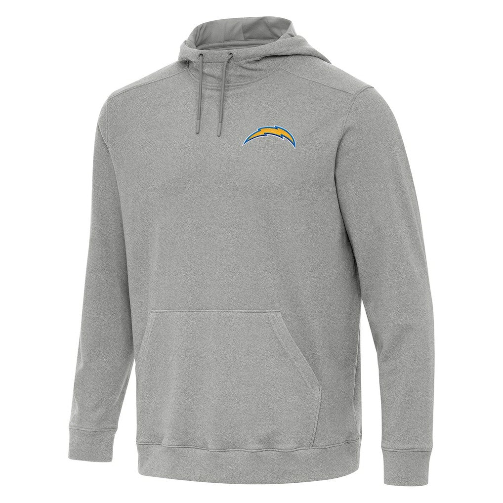 Los Angeles Chargers Antigua Cloud Pullover Hoodie - Heather Gray - NFL
