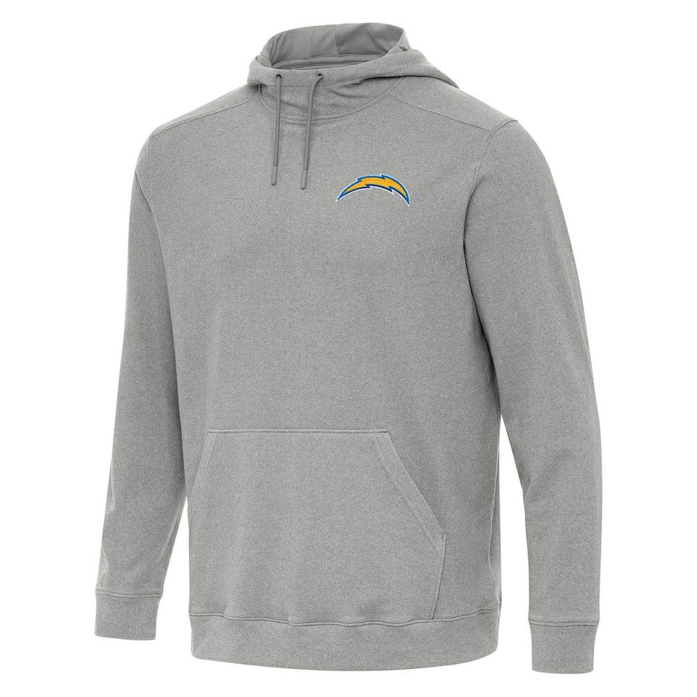 Los Angeles Chargers Antigua Cloud Pullover Hoodie - Heather Gray - NFL