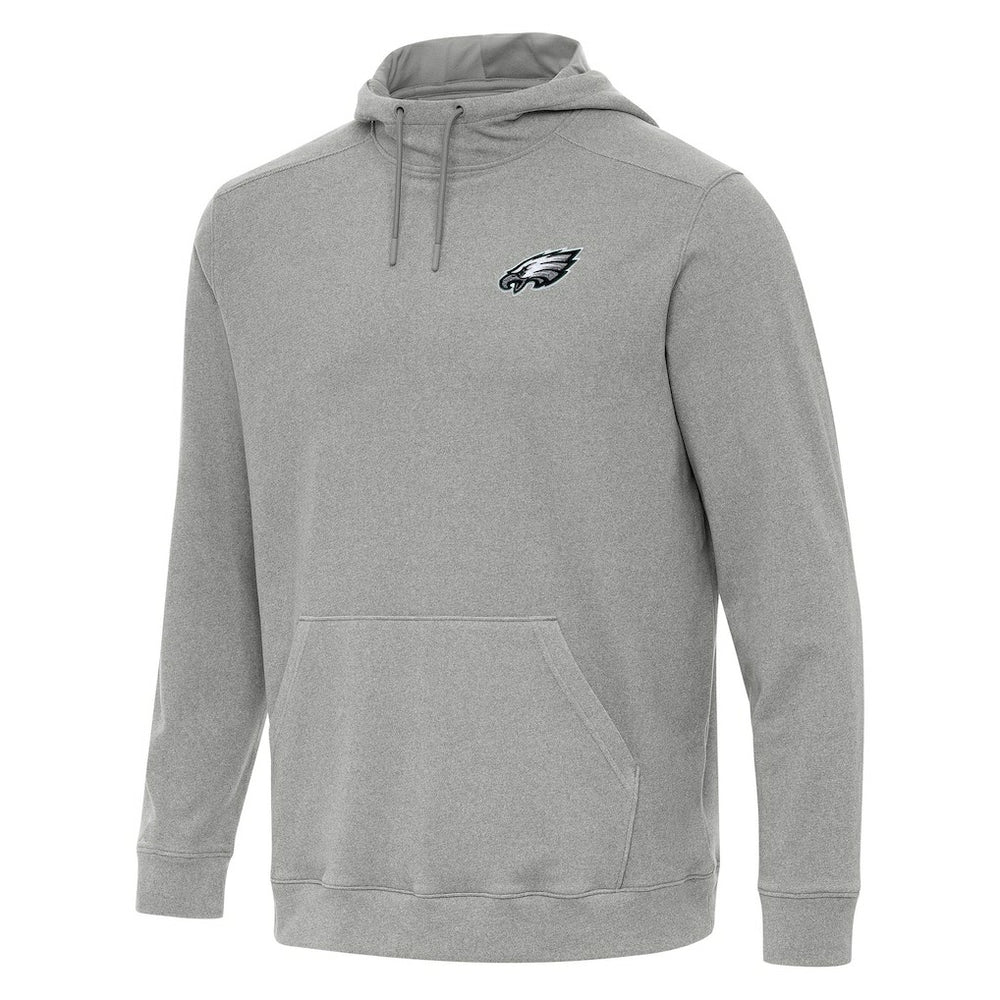 Philadelphia Eagles Antigua Cloud Pullover Hoodie - Heather Gray - NFL