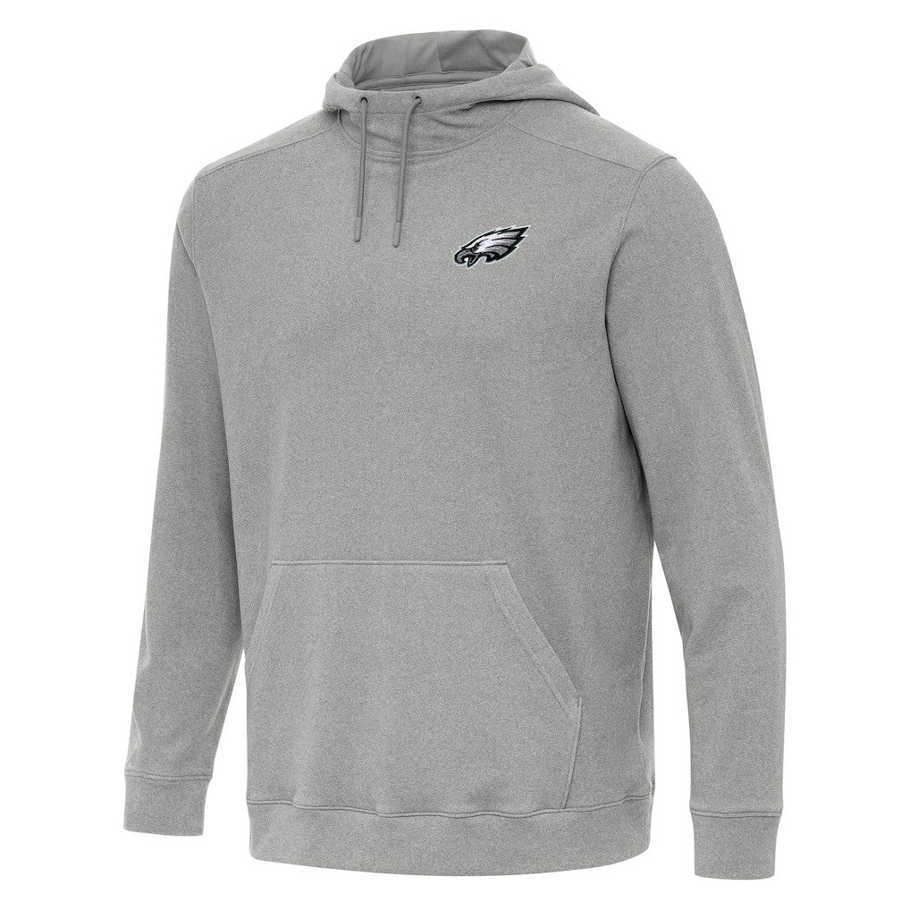Philadelphia Eagles Antigua Cloud Pullover Hoodie - Heather Gray - NFL