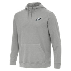 Philadelphia Eagles Antigua Cloud Pullover Hoodie - Heather Gray - NFL