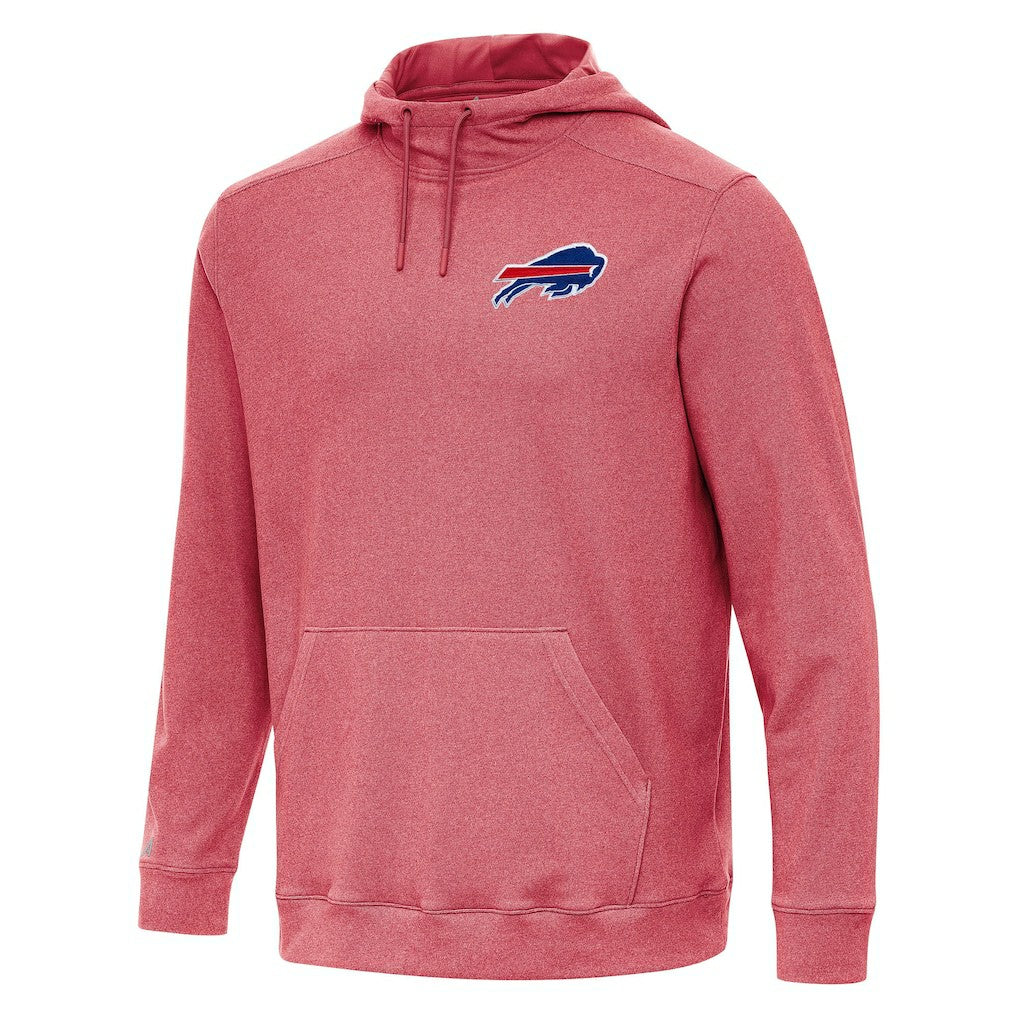 Buffalo Bills Antigua Cloud Pullover Hoodie - Heather Red - NFL