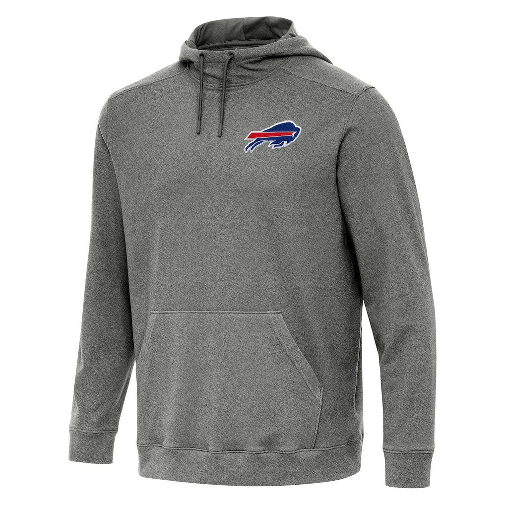 Buffalo Bills Antigua Cloud Pullover Hoodie - Heather Black - NFL