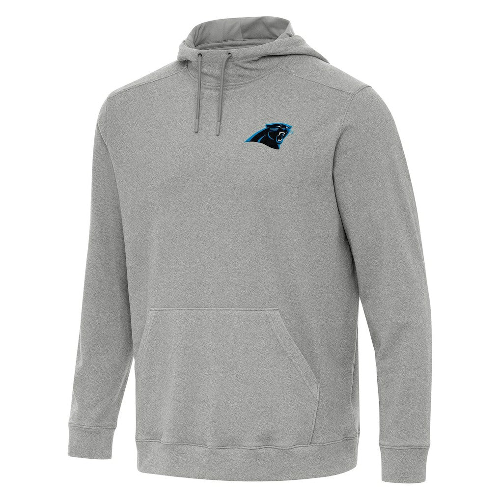 Carolina Panthers Antigua Cloud Pullover Hoodie - Heather Gray - NFL