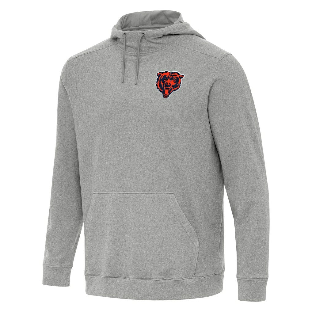 Chicago Bears Antigua Cloud Pullover Hoodie - Heather Gray - NFL