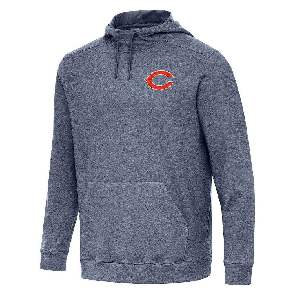 Chicago Bears Antigua Cloud Pullover Hoodie - Heather Navy - NFL