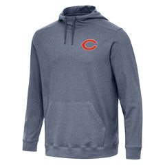 Chicago Bears Antigua Cloud Pullover Hoodie - Heather Navy - NFL